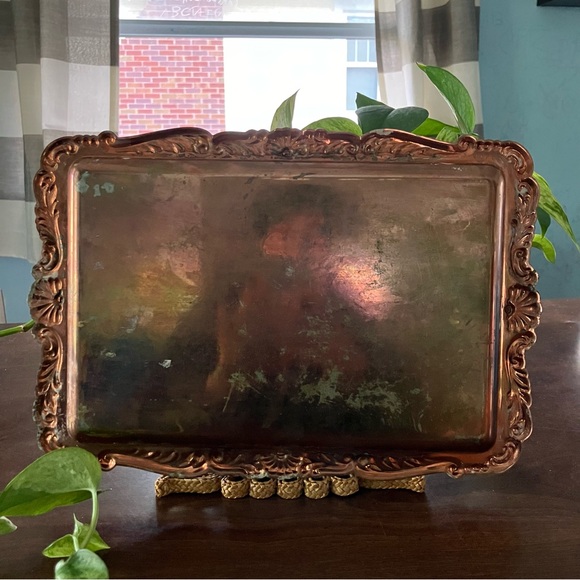 Copper tray with lite patina - Picture 2 of 2